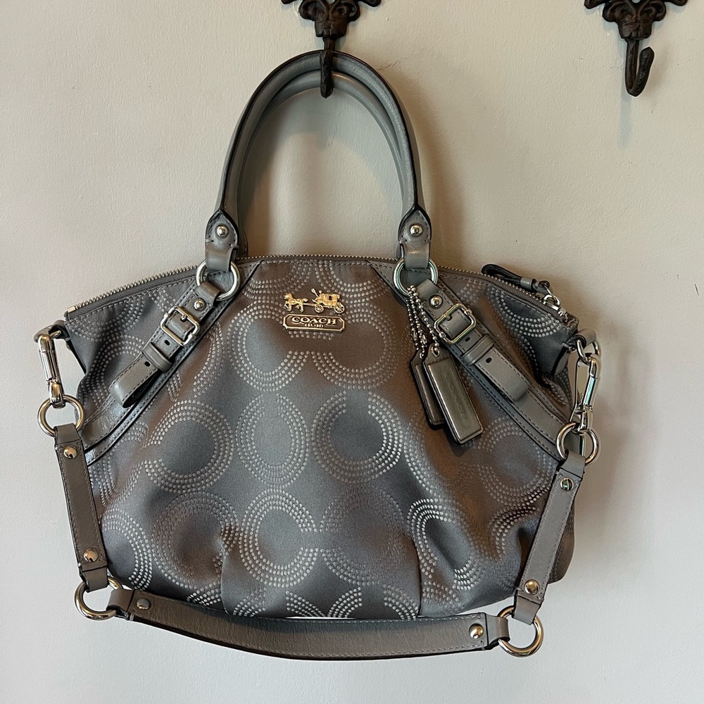 Coach Madison Dotted Op Art Sophia Satchel